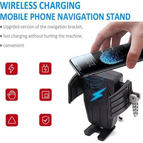 Motorcycle GPS Phone Holder Wireless Charging Navigation Bracket For Harley Davidson Road Glide (EFI) -FLTR Special-FLTRXS FLTRU