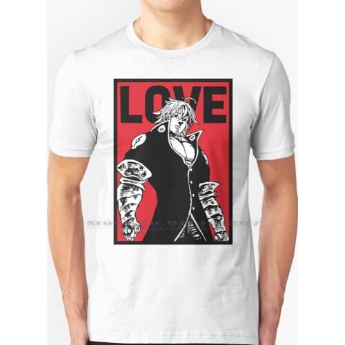 Estarossa The Love T Shirt 100% Pure Cotton 7deadlysins 7 Deadly Sins Nanatsu Nanatsu No Taizai Zeldris Nanatsu Zeldris
