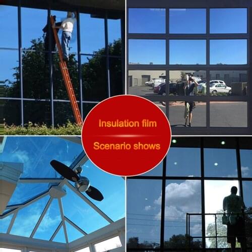 Window sunscreen and heat insulation film glass film one-way perspective filmanti-light and privacy paper blackout window film