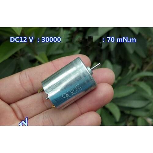 DC 12V 30000rpm 20A 0.7KG \ cm Nidec R370 Miniature Magnet Motor Toy / Power Tools / DIY Accessories