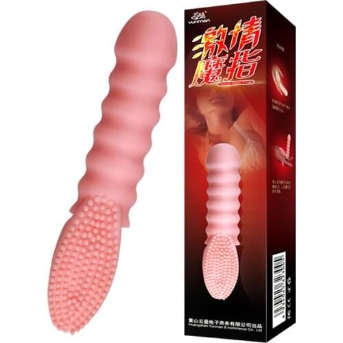 Soft Finger Sleeve Penis Vibrator Brush Vibrating Massage, Vaginal Stimulation, Clitoris Female Masturbation Sex Toys for Women