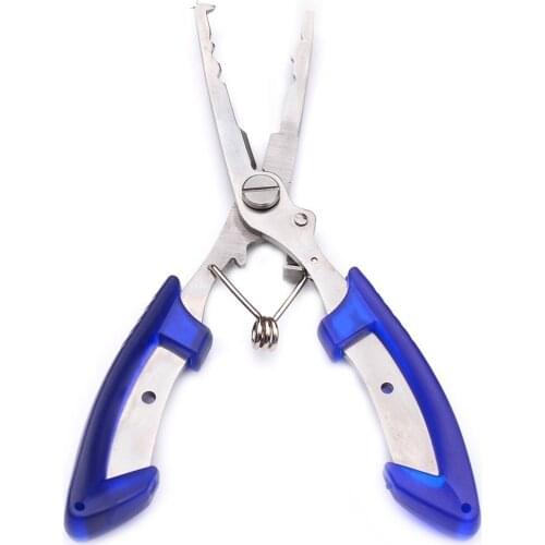 Fishing Pliers Set Multifunctional Stainless Steel Fishing Tongs Scissor Line Cutter Hook Remover Tackle+Anti-lost String Tool