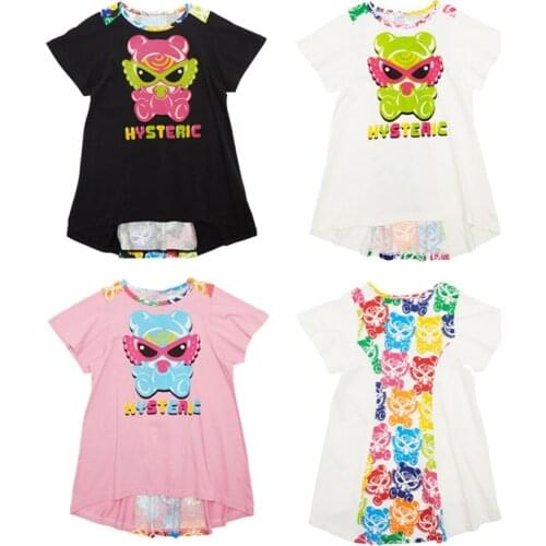 2021 New Baby Girl Summer Clothes Kids Dresses for Girls Party Dress Pattern Pacifier 3 Colors