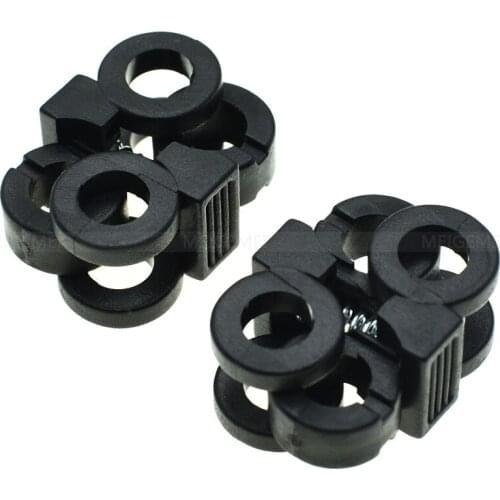 1000pcs/pack 2 Hole 5.7mm Shoelace Plastic Buckles Cord Locks Toggle Stopper Black