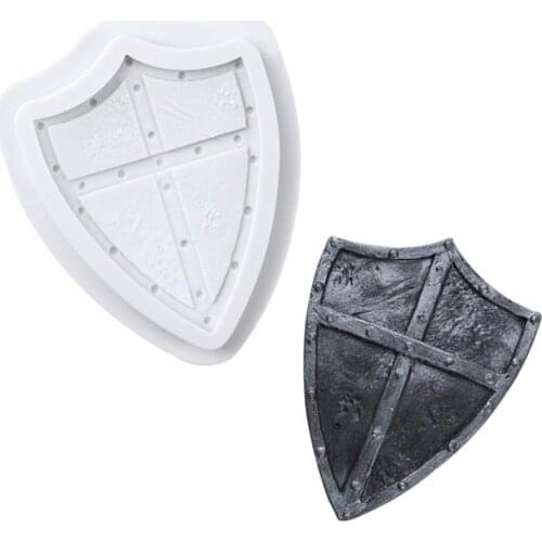 Shield Silicone Fondant Cake Decorating Moulds Sugarcraft Chocolate Baking Tools for Cake Gumpaste Candy
