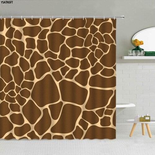 Geometric Pattern Gray Shower Curtain Luxury Gold Waves Ripple Marble Texture Bathroom Decor Waterproof Fabric Hooks Curtains
