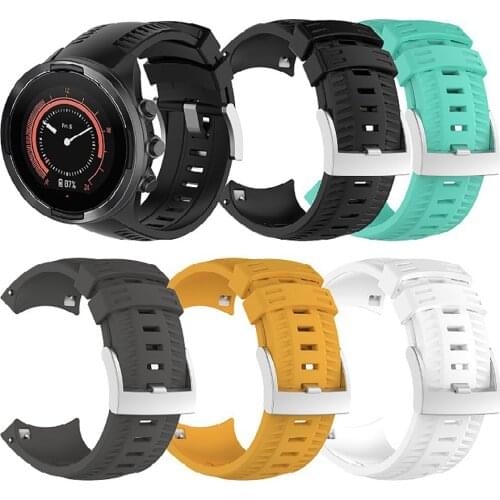 Silicone Sports Watchband Bracelet Strap For Suunto 9 Baro GPS Smart Watch Band Straps Wristband Replacement belt Accessories