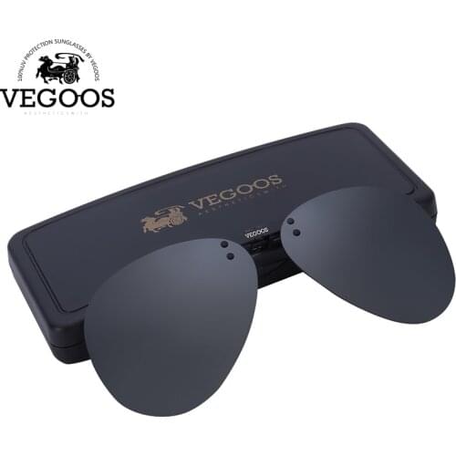 VEGOOS Polarized Clip on Sunglasses for Men Women Aviation Flip up Sunglasses Over Prescription Glasses UV400 Protection #3030JP