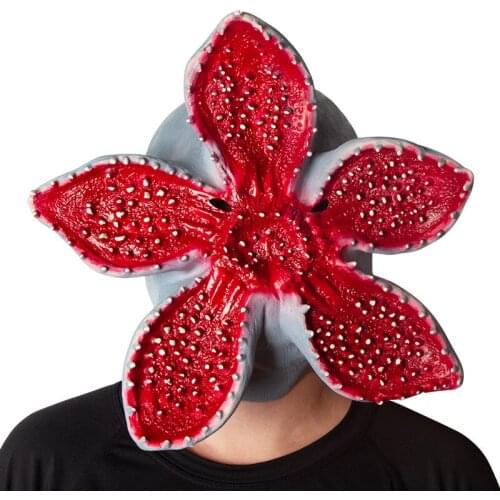 Stranger Things Monster Mask Halloween Party Horror Piranha Headgear Escape Room Cosplay Costume Props