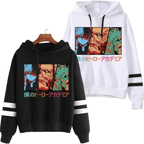 Anime My Hero Academia Cosplay Hoodie Women Men Harajuku Sweatshirt Bakugou Pullover Hooded Jacket Streetwear Long Sleeved Tops