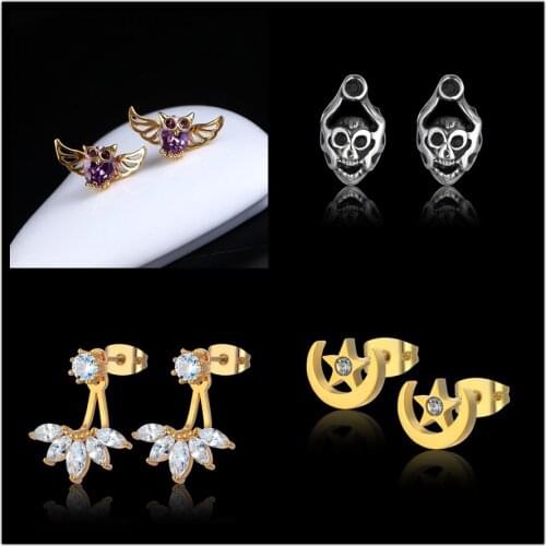 Серьги-гвоздики UOKIOK China At AliExpress