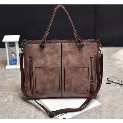 Vintage Women Shoulder Bag Female Causal Totes Messenger For Daily Shopping All-Purpose High Quality Dames Crossbody Handbag