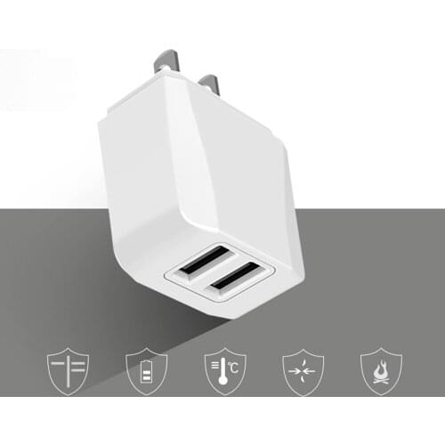 USB Cell Mobile Phone Charger 5V 2.1A US Plug Wall Power Adapter