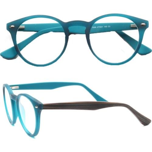 Women Round Glasses Frames Men Fashion Eyeglass Frames Light Blue Navy Yellow Purple Pink Striped Acetate optical eyewear Frames