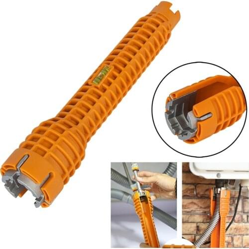 1pc Pipe Wrench Plumbing Faucet and Sink Installer Wrench Fasten Remove Screw Nut Repair Tool for Toilet Kitchen
