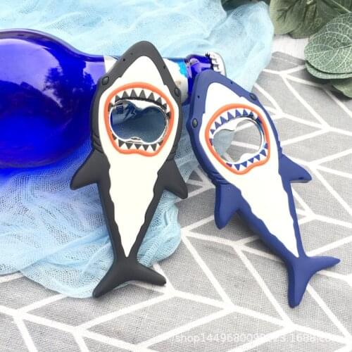 1 Pc Shark Beer Bottle Opener Magnet 3d Cute Cartoon Animal Magnet Fridge Beer Bottle Opener Kitchen Bar Tools Magnet Stickers