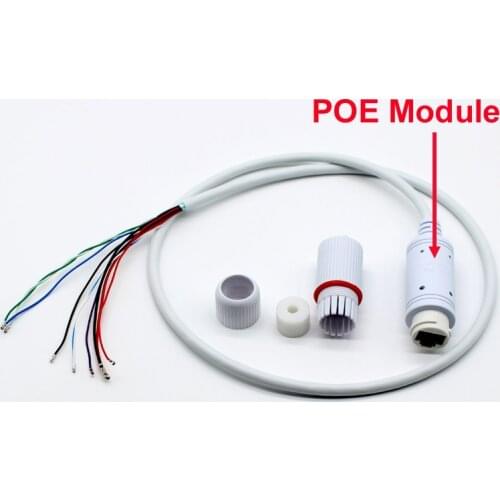 X2 pcs Built-in 48V POE Module CCTV end Cable LAN Power over Ethernet Lan RJ45+DC Ports Cables for IP camera board module