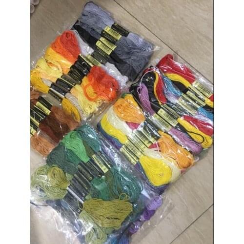 30pcs/lot colorful cotton thread Chinese CXC thread DMC color cross stitch fabric floss DIY handmade needlework embroidery