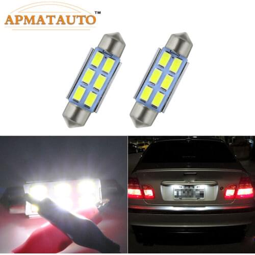 39mm Canbus Error Free License Number Plate Light LED Bulbs C5W For BMW 3 5 series E36 E46 E34 E39 E60 X5 E53(00-07) M5