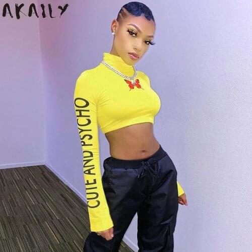 Женские футболки с принтом Akaily China At AliExpress