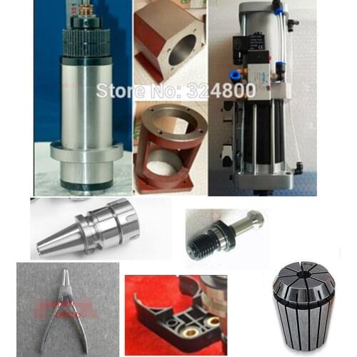 ATC BT30 kit spindle motor 5 bearing + BT30 braket /holder +toolholder
