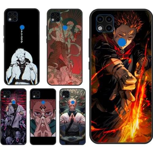 Ryomen Sukuna Jujutsu Kaisen Case For Xiaomi Redmi Note 7 8 9 10 Pro Note 9S 8T Cover Fundas For Redmi 9T 9A 8A K40 9C