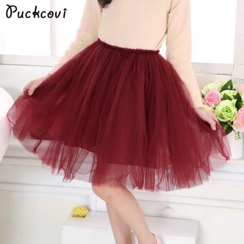 Girls skirts Children Pleated tutu skirt Girl multilayer grenadine ra-ra skirt sweet princess design elastic waistband Ball gown