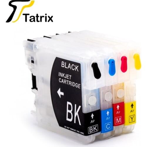 For Brother LC11 LC16 LC38 LC39 LC61 LC65 LC67 LC980 LC990 LC1100 Refillable Ink Cartridge For Brother DCP-J140W/145C/165C/185C