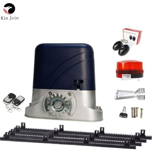 KINGJOIN residential gear system electric sliding gate opener /sliding door motor with 4m Nylon racks for 800kg door gate