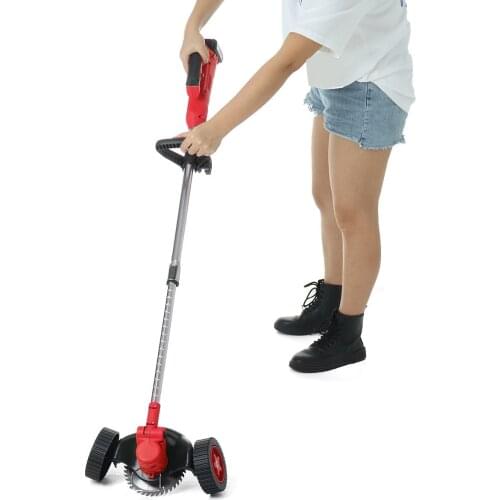 Portable Electric Lawn Mower Brush Cutter Cordless 21V Electric Grass Trimmer Adjustable Cutter Garden Tools With 1/2 Battery