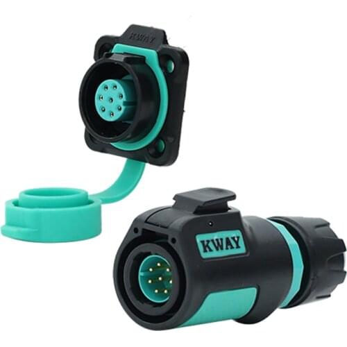 K16 Waterproof M16 8Pin Connector Power Electrical Industrial Plug Socket 8 Pin Panel Cable Wire Automotive IP68 Signal Adapter