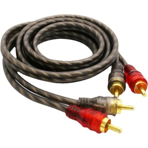 Vancord Stereo Digital Coaxial hifi RCA Cable 2 to 2 Speaker Cables Male to Male for Audio Amplifier TV Box CD Player