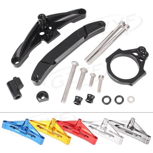 CNC Steering Damper Stabilizer Bracket Mounting For Yamaha FZ1 FAZER 2006 2007 2008 2009 2010 2011 2012 2013 2014 2015 Anodized