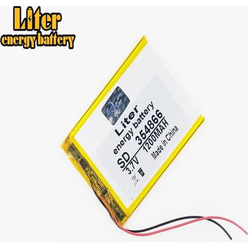 354866 3.7V 1200mAh 355065 405065 Lithium Polymer Li-Po li ion Rechargeable Battery For Mp3 MP4