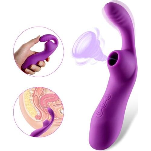 Powerful Clit Sucker Vibrator Tongue Vibrating Nipple Sucking Blowjob Clitoris Stimulator Etotic Sex Toys for Women Masturbat
