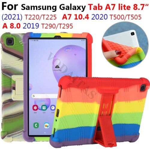Soft Silicon Shockproof Case For Samsung Galaxy Tab A7 Lite 2021 8.7 T220 T225 A 8.0 2019 T290 T295 A7 10.4 2020 SM-T500 T505
