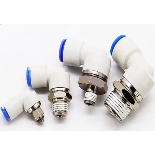 SMC size right Angle 360 degree high speed rotary joint pneumatic quick plug ksl 6/8 04 06 08 10 12-m5 m6 01S 02S 03S 04S KSL