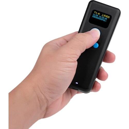 Portable 1D CCD bluetooth barcode scanner with memory barcode reader with storage mode wireless bar code scanner with display