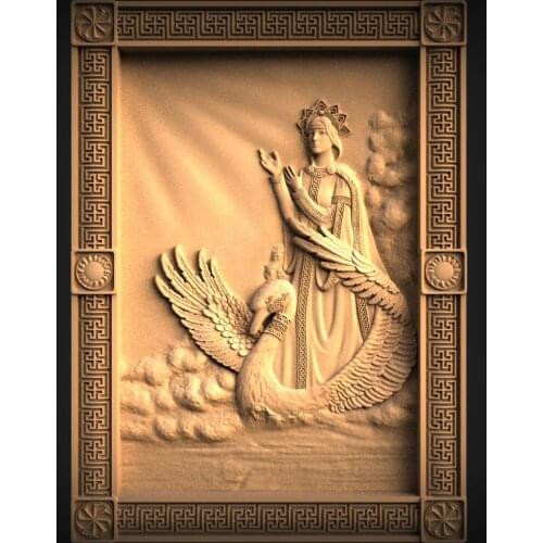 STL Relief Model 3D Model for CNC Router 3D Printer Artcam Aspire Bas Relief STL File Format 3D Carving Home Wall Decoration