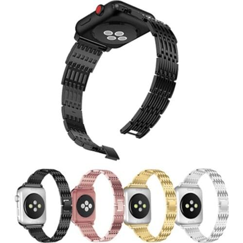 Apple stripe diamond strap Se / 6 / 5 / 4 / 3 / 2 / Stainless Steel Diamond strap 38mm40mm42mm44mm Iwatch Fashionable watchband