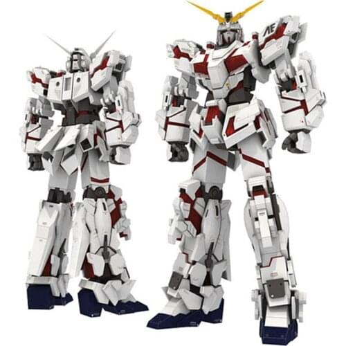 Paper model robots gundam model up to the full version of the final refined version of the Unicorn 3D DIY puzzles toy