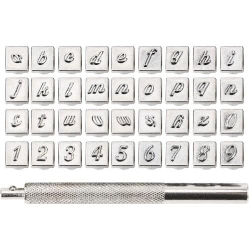 9-36pcs DIY Leather Seal Engraving Craft Tool Steel Alphabet Number Stamp Leather Craft Stamps Metal Printing Mold Engraving Set