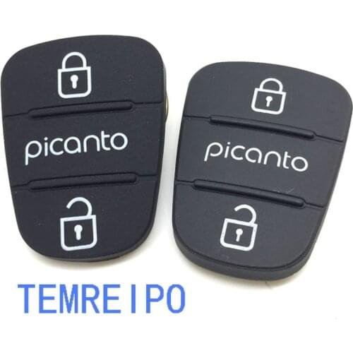 20pcs/lot 3 Buttons Folding Remote Key Fob Case Rubber Pad For Hyundai I30 IX35 I20 for Kia Picanto