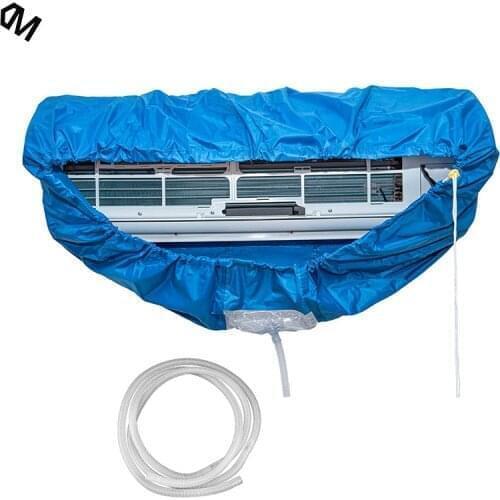 Split Air Conditioning Cleaning Cover Air Conditioning Cleaning Tools with Drain Outlet Waterproof Dust Washing Protector Bag