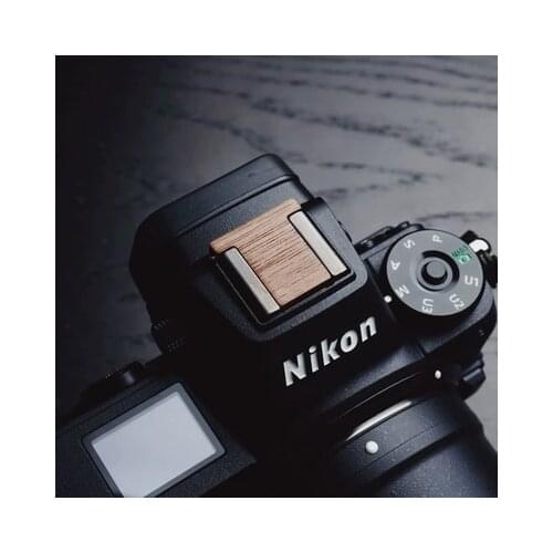 Camera Shutter Release wooden Flashlight Hot shoe cover Protection cover for nikon D810 D850 D800 D4S D5 D750 D500 D600 D7500