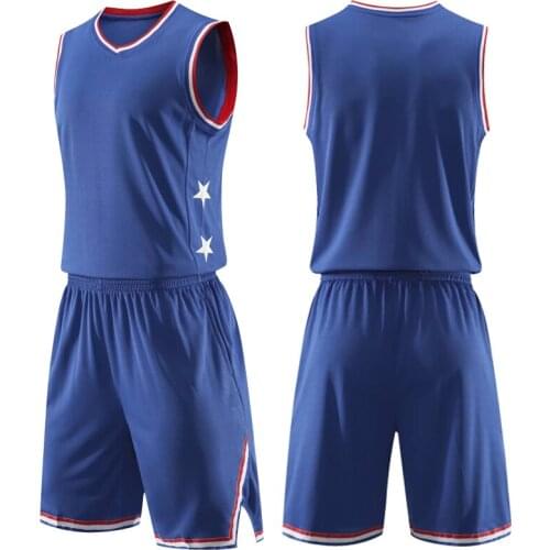 USA Men kids throwback basketball training jersey set College Basketball Sports clothing Custom Basketball Uniform Sets shorts