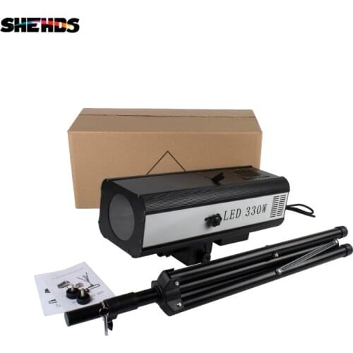 330W LED Follow Spot Light Follow Tracker For Wedding Theater Performance DJ RGBW 6 Colors Focused Light w/Stand