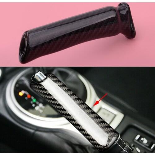 Carbon Fiber Car Replace Handbrake Grip Trim Cover fit for Subaru BRZ Toyota 86 2013 2014 2015 2016 2017 2018 2019 2020