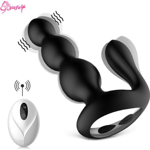 Vibrating Anal Beads Male Anal vibrator Prostate Massager sex toys for Men Gays Unisex butt plug Adult Anal sex toys Butt Plug