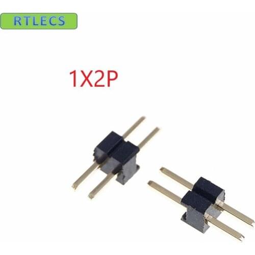 10pcs 1x2 P 2 pin 1.27mm Pitch Pin Header Female single row straight through hole DIP Rohs Lead free